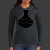 Ladies 100% Ring Spun Cotton Long Sleeve Hooded T Shirt Thumbnail