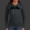 Ladies 100% Ring Spun Cotton Long Sleeve Hooded T Shirt Thumbnail