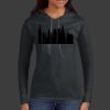 Ladies 100% Ring Spun Cotton Long Sleeve Hooded T Shirt Thumbnail