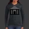 Ladies 100% Ring Spun Cotton Long Sleeve Hooded T Shirt Thumbnail