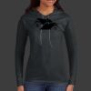 Ladies 100% Ring Spun Cotton Long Sleeve Hooded T Shirt Thumbnail