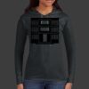 Ladies 100% Ring Spun Cotton Long Sleeve Hooded T Shirt Thumbnail