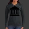 Ladies 100% Ring Spun Cotton Long Sleeve Hooded T Shirt Thumbnail