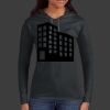 Ladies 100% Ring Spun Cotton Long Sleeve Hooded T Shirt Thumbnail