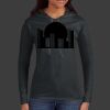 Ladies 100% Ring Spun Cotton Long Sleeve Hooded T Shirt Thumbnail