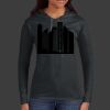 Ladies 100% Ring Spun Cotton Long Sleeve Hooded T Shirt Thumbnail