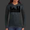 Ladies 100% Ring Spun Cotton Long Sleeve Hooded T Shirt Thumbnail