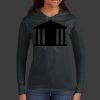 Ladies 100% Ring Spun Cotton Long Sleeve Hooded T Shirt Thumbnail