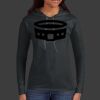 Ladies 100% Ring Spun Cotton Long Sleeve Hooded T Shirt Thumbnail
