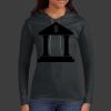 Ladies 100% Ring Spun Cotton Long Sleeve Hooded T Shirt Thumbnail