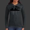 Ladies 100% Ring Spun Cotton Long Sleeve Hooded T Shirt Thumbnail