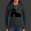 Ladies 100% Ring Spun Cotton Long Sleeve Hooded T Shirt Thumbnail