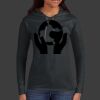 Ladies 100% Ring Spun Cotton Long Sleeve Hooded T Shirt Thumbnail