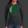 Ladies 100% Ring Spun Cotton Long Sleeve Hooded T Shirt Thumbnail