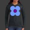 Ladies 100% Ring Spun Cotton Long Sleeve Hooded T Shirt Thumbnail
