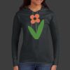 Ladies 100% Ring Spun Cotton Long Sleeve Hooded T Shirt Thumbnail