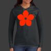Ladies 100% Ring Spun Cotton Long Sleeve Hooded T Shirt Thumbnail