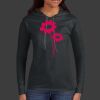 Ladies 100% Ring Spun Cotton Long Sleeve Hooded T Shirt Thumbnail