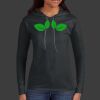 Ladies 100% Ring Spun Cotton Long Sleeve Hooded T Shirt Thumbnail