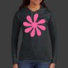Ladies 100% Ring Spun Cotton Long Sleeve Hooded T Shirt Thumbnail