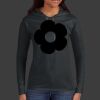 Ladies 100% Ring Spun Cotton Long Sleeve Hooded T Shirt Thumbnail