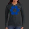 Ladies 100% Ring Spun Cotton Long Sleeve Hooded T Shirt Thumbnail