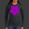 Ladies 100% Ring Spun Cotton Long Sleeve Hooded T Shirt Thumbnail