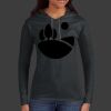Ladies 100% Ring Spun Cotton Long Sleeve Hooded T Shirt Thumbnail