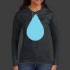 Ladies 100% Ring Spun Cotton Long Sleeve Hooded T Shirt Thumbnail