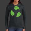 Ladies 100% Ring Spun Cotton Long Sleeve Hooded T Shirt Thumbnail