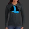 Ladies 100% Ring Spun Cotton Long Sleeve Hooded T Shirt Thumbnail