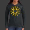 Ladies 100% Ring Spun Cotton Long Sleeve Hooded T Shirt Thumbnail