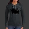Ladies 100% Ring Spun Cotton Long Sleeve Hooded T Shirt Thumbnail