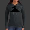 Ladies 100% Ring Spun Cotton Long Sleeve Hooded T Shirt Thumbnail
