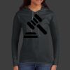 Ladies 100% Ring Spun Cotton Long Sleeve Hooded T Shirt Thumbnail