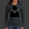 Ladies 100% Ring Spun Cotton Long Sleeve Hooded T Shirt Thumbnail