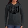 Ladies 100% Ring Spun Cotton Long Sleeve Hooded T Shirt Thumbnail