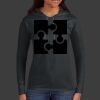 Ladies 100% Ring Spun Cotton Long Sleeve Hooded T Shirt Thumbnail