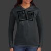Ladies 100% Ring Spun Cotton Long Sleeve Hooded T Shirt Thumbnail