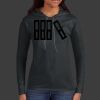 Ladies 100% Ring Spun Cotton Long Sleeve Hooded T Shirt Thumbnail