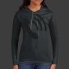 Ladies 100% Ring Spun Cotton Long Sleeve Hooded T Shirt Thumbnail