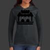Ladies 100% Ring Spun Cotton Long Sleeve Hooded T Shirt Thumbnail