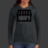 Ladies 100% Ring Spun Cotton Long Sleeve Hooded T Shirt Thumbnail
