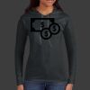 Ladies 100% Ring Spun Cotton Long Sleeve Hooded T Shirt Thumbnail