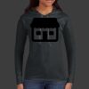 Ladies 100% Ring Spun Cotton Long Sleeve Hooded T Shirt Thumbnail