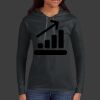 Ladies 100% Ring Spun Cotton Long Sleeve Hooded T Shirt Thumbnail