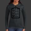 Ladies 100% Ring Spun Cotton Long Sleeve Hooded T Shirt Thumbnail