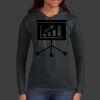 Ladies 100% Ring Spun Cotton Long Sleeve Hooded T Shirt Thumbnail