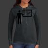 Ladies 100% Ring Spun Cotton Long Sleeve Hooded T Shirt Thumbnail