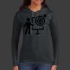 Ladies 100% Ring Spun Cotton Long Sleeve Hooded T Shirt Thumbnail